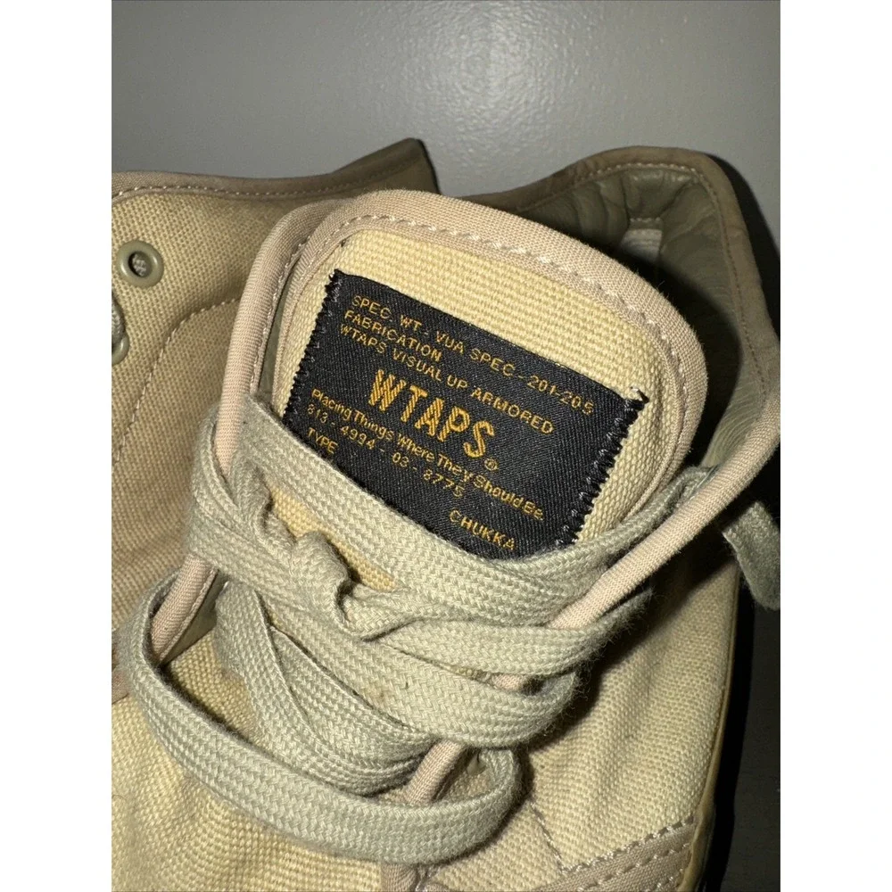 Vans X‎ WTAPS 2013 OG Chukka Boot Beige Men's size 9 Neighborhood Defcon Supreme
